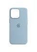Чехол Silicone case (AAA) full with Magsafe для Apple iPhone 13 Pro (6.1") Синий / Blue Fog