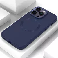 TPU чехол Bonbon Metal Style with MagSafe для Apple iPhone 13 Pro (6.1") Синий / Cosmos Blue