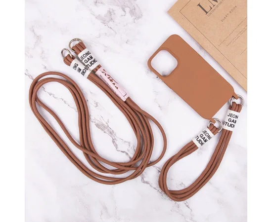 Чохол TPU two straps California для Apple iPhone 13 Pro (6.1") Коричневий