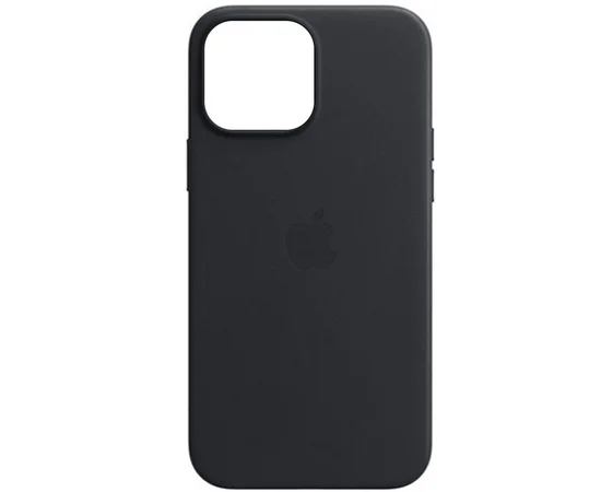 Шкіряний чохол Leather Case (AAA) для Apple iPhone 13 Pro (6.1") Чорний / Midnight