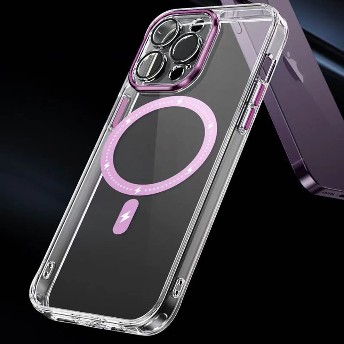 Чохол TPU+PC Colorful with MagSafe для Apple iPhone 13 Pro (6.1") Pink