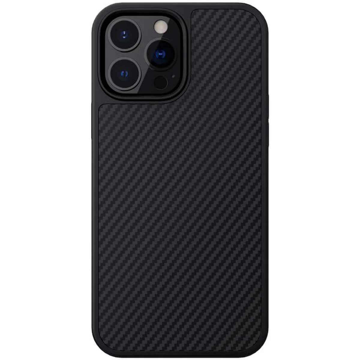 Карбоновая накладка Nillkin Synthetic Fiber series для Apple iPhone 13 Pro (6.1") Черный