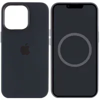 Чехол Silicone case (AAA) full with Magsafe and Animation для Apple iPhone 13 Pro (6.1") Черный / Midnight