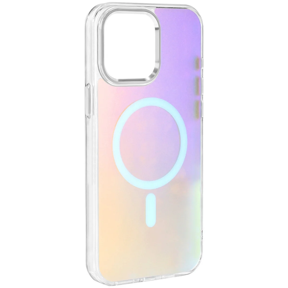 Чохол TPU Lunar Glow (MagFit) для Apple iPhone 13 Pro (6.1") Silver White