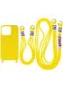Чехол TPU two straps California для Apple iPhone 13 Pro (6.1") Желтый