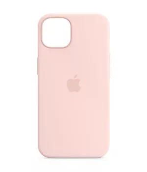 Чохол Silicone case (AAA) full with Magsafe and Animation для Apple iPhone 13 Pro (6.1") Рожевий / Chalk Pink