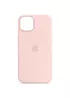 Чохол Silicone case (AAA) full with Magsafe and Animation для Apple iPhone 13 Pro (6.1") Рожевий / Chalk Pink
