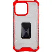 Удароміцний чохол Transformer CrystalRing для Apple iPhone 13 Pro (6.1") Червоний