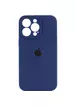 Чохол Silicone Case Full Camera Protective (AA) для Apple iPhone 13 Pro (6.1") Синій / Deep navy