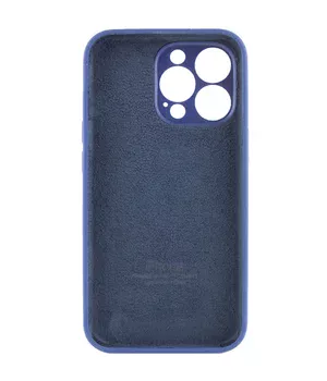 Чехол Silicone Case Full Camera Protective (AA) для Apple iPhone 13 Pro (6.1") Синий / Deep navy