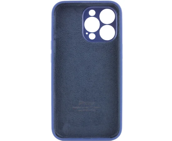 Чохол Silicone Case Full Camera Protective (AA) для Apple iPhone 13 Pro (6.1") Синій / Deep navy