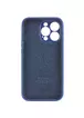 Чохол Silicone Case Full Camera Protective (AA) для Apple iPhone 13 Pro (6.1") Синій / Deep navy