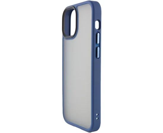 TPU + PC чохол Metal Buttons для Apple iPhone 13 (6.1 ") Синій