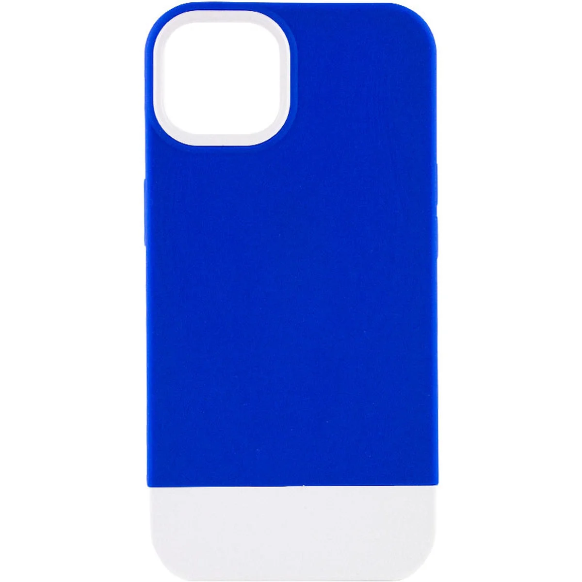 Чехол TPU+PC Bichromatic для Apple iPhone 13 (6.1") Navy Blue / White