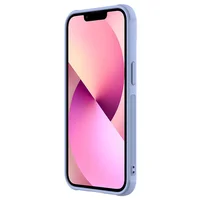 Кожаная накладка Nillkin Camshield Leather (шторка на камеру) для Apple iPhone 13 (6.1") Сиреневый / Purple