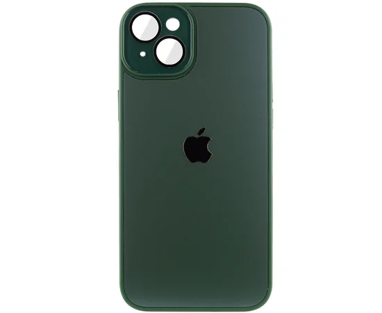 Чехол TPU+Glass Sapphire Midnight для Apple iPhone 13 (6.1") Зеленый / Forest green