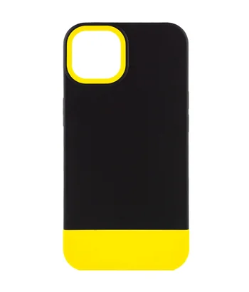 Чохол TPU+PC Bichromatic для Apple iPhone 13 (6.1") Black / Yellow