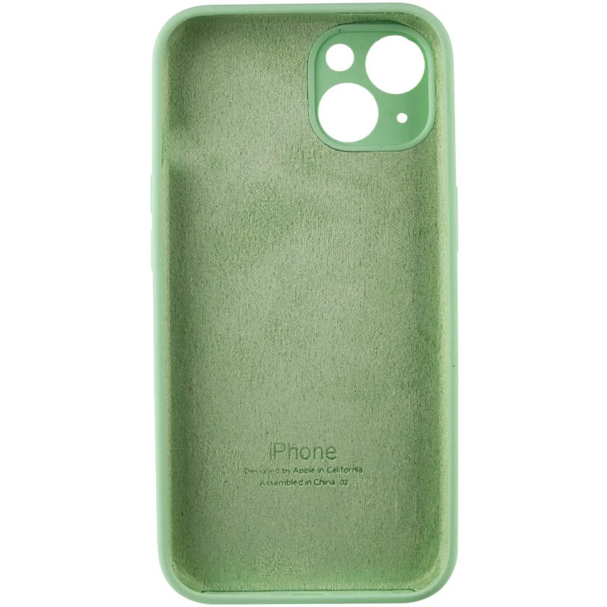 Чехол Silicone Case Full Camera Protective (AA) для Apple iPhone 13 (6.1") Зеленый / Pistachio