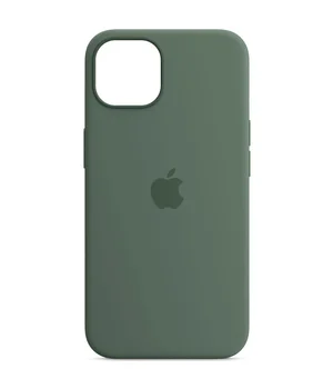 Чехол Silicone case (AAA) full with Magsafe and Animation для Apple iPhone 13 (6.1") Зеленый / Eucalyptus