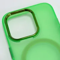 Чехол TPU+PC Lily with MagSafe для Apple iPhone 13 (6.1") Neon Green