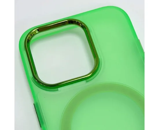 Чохол TPU+PC Lily with MagSafe для Apple iPhone 13 (6.1") Neon Green