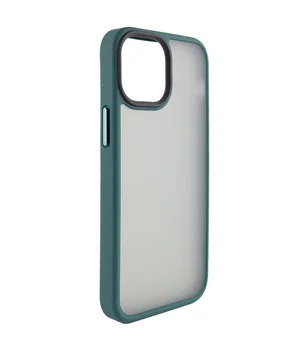 TPU+PC чехол Metal Buttons для Apple iPhone 13 (6.1") Зеленый