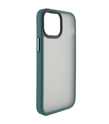 TPU+PC чехол Metal Buttons для Apple iPhone 13 (6.1") Зеленый