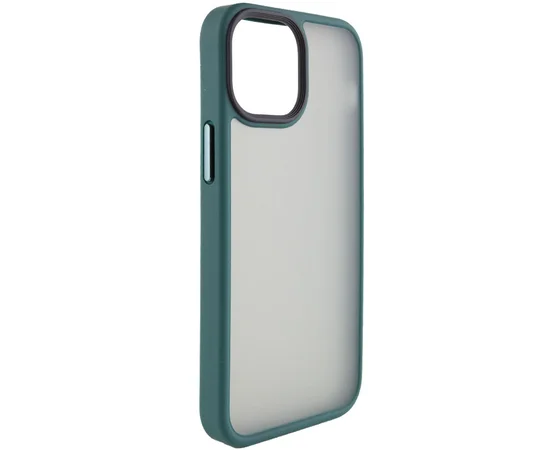 TPU+PC чехол Metal Buttons для Apple iPhone 13 (6.1") Зеленый
