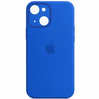Чехол Silicone Case Full Camera Protective (AA) для Apple iPhone 13 (6.1") Синий / Capri Blue