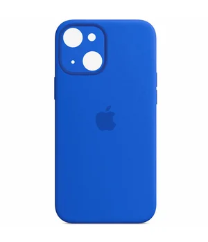 Чехол Silicone Case Full Camera Protective (AA) для Apple iPhone 13 (6.1") Синий / Capri Blue