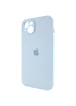 Чехол Silicone Case Full Camera Protective (AA) для Apple iPhone 13 (6.1") Голубой / Sweet Blue / PVH