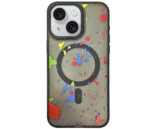 Чехол TPU+PC Flush with MagSafe для Apple iPhone 13 (6.1") Titanium black