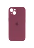 Чехол Silicone Case Full Camera Protective (AA) для Apple iPhone 13 (6.1") Бордовый / Plum