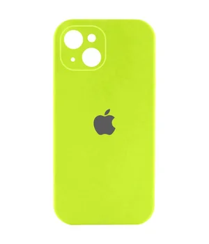 Чохол Silicone Case Full Camera Protective (AA) Apple iPhone 13 (6.1") Кислотно-зелений / Acid Green