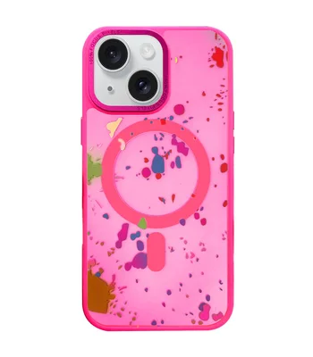 Чехол TPU+PC Flush with MagSafe для Apple iPhone 13 (6.1") Barbie Pink
