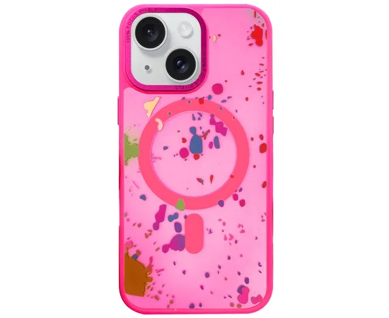 Чехол TPU+PC Flush with MagSafe для Apple iPhone 13 (6.1") Barbie Pink