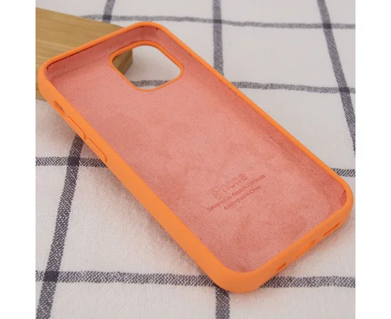 Чехол Silicone Case Full Protective (AA) для Apple iPhone 13 (6.1") Оранжевый / Papaya