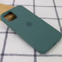 Чехол Silicone Case Full Protective (AA) для Apple iPhone 13 (6.1") Зеленый / Pine green