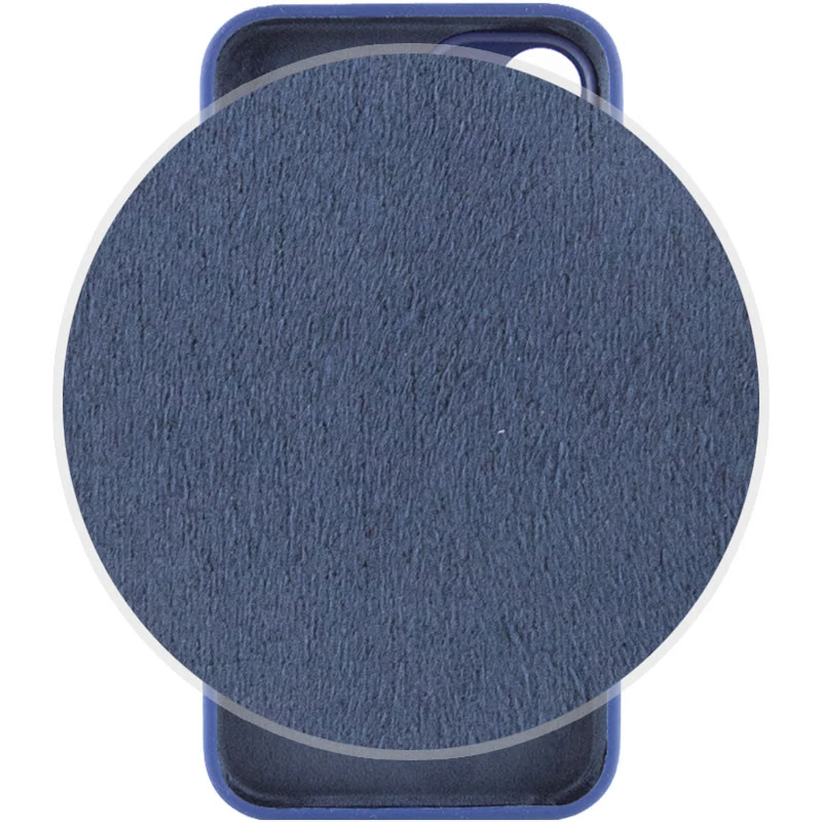 Чехол Silicone Case Lakshmi Square Full Camera для Apple iPhone 13 (6.1") Синий / Deep navy