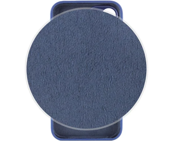 Чехол Silicone Case Lakshmi Square Full Camera для Apple iPhone 13 (6.1") Синий / Deep navy