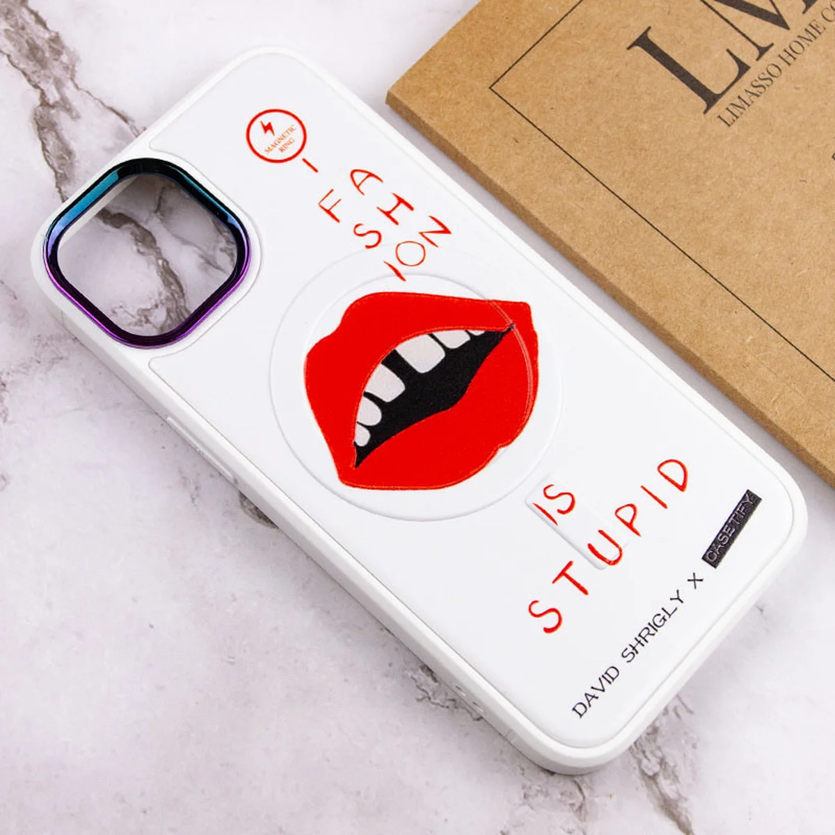 TPU+PC чехол Funny pictures with MagSafe для Apple iPhone 13 (6.1") Fashion