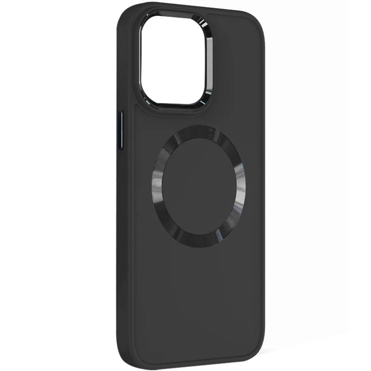 TPU чехол Bonbon Metal Style with MagSafe для Apple iPhone 13 (6.1") Черный / Black
