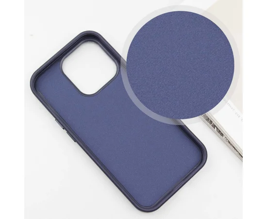 Кожаный чехол SnapCase with MagSafe для Apple iPhone 13 / 14 (6.1") Dark Blue