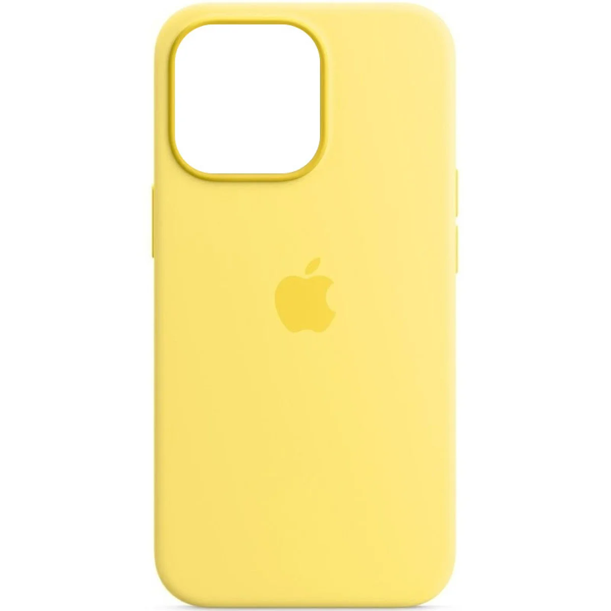 Чохол Silicone case (AAA) full with Magsafe для Apple iPhone 13 (6.1") Жовтий / Lemon Zest