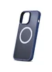 TPU+PC чехол Metal Buttons with MagSafe для Apple iPhone 13 (6.1") Синий