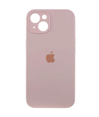Чохол Silicone Case Full Camera Protective (AA) Apple iPhone 13 (6.1") Рожевий / Chalk Pink
