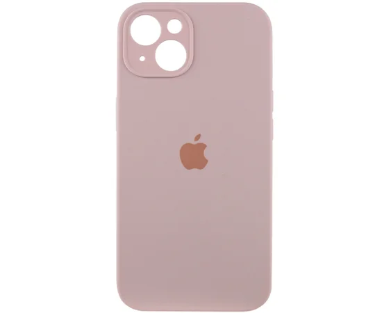 Чехол Silicone Case Full Camera Protective (AA) для Apple iPhone 13 (6.1") Розовый / Chalk Pink