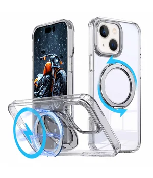 Чехол TPU+PC Empire with MagSafe and Ring для Apple iPhone 13 / 14 (6.1") Clear