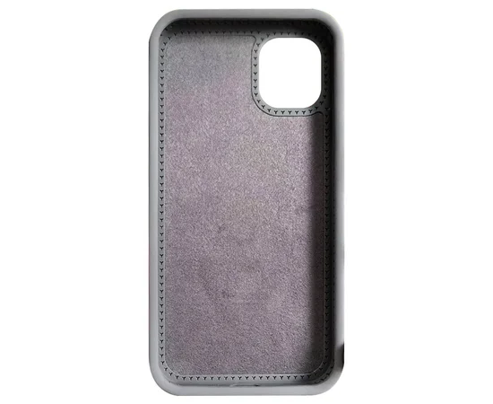 Чехол Silicone Case Full Protective with Ring для Apple iPhone 13 / 14 (6.1") Grey