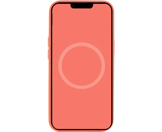 Чехол Silicone case (AAA) full with Magsafe and Animation для Apple iPhone 13 (6.1") Розовый / Pink Pomelo